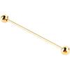 Jeffergarden 2 pezzi da uomo placcato oro tono acciaio colletto cravatta camicia collare collare perno bar clip chiusura spilla 6 cm, Lega di acciaio