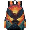 TPISLI Zaino Scuola Eagle Motif Ragazzo 13 Anni Borsa Scolastica Bird Print Ragazza Classe 7 Cartella per Studenti Daypack, Tempo Libero Outdoor Uso Quotidiano