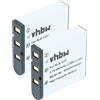 vhbw 2x batteria compatibile con Epson PC L-500V fotocamera (950mAh, 3,7V, Li-Ion)