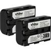 vhbw 2x batteria compatibile con Sony CCD-TRV106K, CCD-TRV116, CCD-TRV118, CCD-TRV128, CCD-TRV108 videocamera camcorder (1400mAh, 7,4V, Li-Ion)