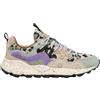 FLOWER MOUNTAIN YAMANO 3 WOMAN - Sneakers Donna in Pelle e Tessuto Tortora-Nero