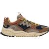 FLOWER MOUNTAIN YAMABUSHI MAN - Sneakers Uomo in Pelle e Tessuto Marrone-Nero-Grigio