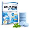 Halldeli 24 Compresse per la Pulizia del WC, Compresse Potenti per la Pulizia del Water, Rimuovi Calcare, Deodoranti e Fresche, Pastiglie Facili da Inserire per la Manutenzione Settimanale, Adatte a Tutti i WC