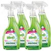 Winni's Naturel Multiuso Detergente Spray per Tutte le Superfici Senza Risciacquo Ipoallergenico con Materie Prime di Origine Vegetale Completamente Biodegradabili - 4 Flaconi da 500ml