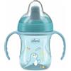 Chicco Training Cup In Plastica Un Bicchiere Antigoccia Bambini Una Tazza Per Imparare A Bere Beccuccio Ergonomico Semi-soft Valvola E Manici Rimovibili 6 Mesi+ Senza Bpa Azzurro