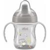 Chicco Training Cup In Plastica Un Bicchiere Antigoccia Bambini Una Tazza Per Imparare A Bere Beccuccio Ergonomico Semi-soft Valvola E Manici Rimovibili 6 Mesi+ Senza Bpa Grigio