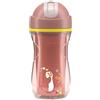Chicco Sport Cup Bicchiere Antigoccia In Silicone Per Bambini 14+ Mesi 266 Ml Tazza Biberon Termica Per Imparare A Bere Con Cannuccia Flessibile Resistente Ai Morsi Senza Bpa Rosa