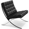 Knoll Mies Van Der Rohe Barcelona Poltrona Pelle Volo Nero