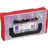 Fischer FIXtainer DUOPOWER/DUOTEC Power & Schlauer Box con 200 pezzi, tasselli universali, tasselli basculanti + viti, pratica cassetta degli attrezzi con maniglia e sistema a clic, set di tasselli