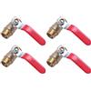 jumbans 4X Un Femmina M/F Filetto 1/2 pollice Valvola Sfera Un Passaggio Pieno