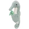 Les Ptipotos Cavalluccio marino di peluche, papà e bambino, menta