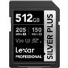 Lexar Scheda SD LEXAR Silver Plus UHS-1 da 512 GB V30 R205/W150