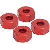 Dilwe Combinatore Esagonale RC, Adattatore Esagonale per Ruota Combinatore da 5 mm a 12 mm Disponibile per Camion Modello WPL D12 1/10 RC(Rosso)