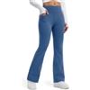 Libin Leggins Termici Donna Invernali Sportivi Pantaloni | Impermeabile Vita Alta in Pile Felpati Tuta leggings a Zampa Yoga Gym Palestra Trekking Neve Sci con Tasche