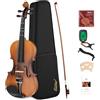 Eastar Il violino Eastar EVA-3 4/4 presenta una finitura opaca ed è adatto a principianti adulti. Viene fornito con custodia rigida, spalliera, archetto, accordatore e corde di ricambio.