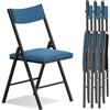 Asdsed Set di 4 Sedie Pieghevoli Imbottite in velluto, portata fino a 180 kg, Comodo ed Stabili, Risparmia Spazio, per Soggiorno, Giardino, Esterno, Campeggio, Balcone Interni, Ufficio, Feste