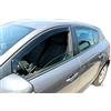 J&J AUTOMOTIVE Deflettori d'Aria per Renault Megane 3 5-Porte Berlina 2008-2016, Set da 2 Pezzi, Nero Fumé Oscurato Heko