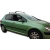 J&J AUTOMOTIVE HEKO Deflettori per Peugeot 307 5-Porte Berlina 2001-2008 | 2 deflettori HEKO per Peugeot 307 5-Porte Berlina, PMMA 3 mm, fumé, canale del finestrino.