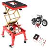 BSJAHTOP Ponte sollevatore per moto con 4 ruote e ruota del freno, portata 160 kg
