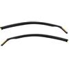 J&J AUTOMOTIVE Deflettori d'Aria per Renault Clio 3 5-Porte Berlina 2005-2012, Set da 2 Pezzi, Nero Fumé Oscurato Heko