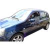 J&J AUTOMOTIVE Deflettori d'Aria per Renault Clio 2 5-Porte Berlina 1998-2005, Set da 2 Pezzi, Nero Fumé Oscurato Heko