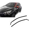 J&J AUTOMOTIVE HEKO Deflettori per Renault Captur 2013-2019, 2 pezzi | 2 deflettori HEKO per Renault Captur, PMMA 3 mm, fumé, canale del finestrino.