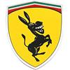 vlandho 1 Pz Alluminio Creativo Divertente Umorismo Parodia di Scherzo Adesivo per Ferrari Donkey Logo Emblema Badge Metallo Car Styling Sticker Decal Destra