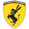 vlandho 1 Pz Alluminio Creativo Divertente Umorismo Parodia di Scherzo Adesivo per Ferrari Donkey Logo Emblema Badge Metallo Car Styling Sticker Decal Sinistra
