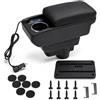 WODHMIEY Bracciolo centrale per auto Opel Corsa D 2006 2014, console centrale, bracciolo, USB, ricarica rapida, 5 USB A, 1 tipo C, connettore 12 V 24 V, doppio vano portaoggetti, portabicchieri