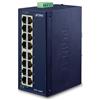 PLANET ISW-1600T switch di rete Non gestito Fast Ethernet [10/100] Blu (IP30 Ind