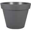 EDA Plastiques Toscane 13614 G.Ant SX3 - Vaso da Giardino in Polipropilene, 60 x 47 cm, Colore: Grigio Antracite