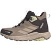 adidas Donna Terrex Anylander Leather Mid Climaproof Hiking Shoes, Chalky Brown/Wonder Taupe/Aurora Coffee, 38 EU