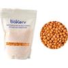 Decora, 5081187 Confezione da 1 Kg di Mini Lenti Cioccolato A Latte Arancio, Dim. ⌀ 10 mm, Pronte all'uso, Con il 60% di cioccolato al latte, Confezione Bakery, Made in Italy