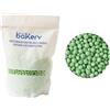 Decora, 5081194 Confezione da 1 Kg di Mini Lenti Cioccolato A Latte Verde, Dim. ⌀ 10 mm, Pronte all'uso, Con il 60% di cioccolato al latte, Confezione Bakery, Made in Italy