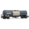 Rivarossi HR6695 VTG, carro cisterna isolato a 4 assi, livrea blu/argento, ep. VI Railway Wagons