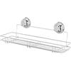 Compactor Mensola Bagno, Fissaggio a Ventosa, Fino a 12 kg, Acciaio Cromato Antiruggine, 45.4 x 14.1 x H.11.5cm cm, RAN7803