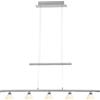 Brilliant Lampe Tonja Lampada a sospensione LED 5flg cromo/bianco | 5x 5W LED integrati (COB), (285lm, 3000K) | Altezza regolabile con contrappeso