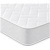 Starlight Beds - Materasso singolo in memory foam da 75 cm x 190 cm x 18 cm, colore: bianco