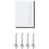 Wondersmile Ugelli idroflusso per irrigatore orale - Tecnologia SmoothFlow per una cura ottimale di denti e gengive (bianco, 4 pezzi)