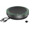 Jabra Speak2 75 Speaker Bluetooth Senza Fili per Lavoro, Grigio Scuro | 4 microfoni a cancellazione di rumore, altoparlanti da 65 mm, funzione di collegamento USB-C, per Microsoft Teams