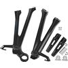 TCMI Set di pedane poggiapiedi posteriori per moto, per passeggero, per Suzuki GSXR 600 GSXR750 2011-2021 2022 2023
