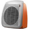 De'Longhi HVY1020 Termoventilatore Verticale Young, Silenzioso e Leggero, Protezione Antigoccia, Maniglia, Dispositivo di Sicurezza, Luce, Protezione Antigelo, Piccole Dimensioni, 2000w,Arancio/Grigio