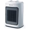 Pro Breeze Mini Termoventilatore in Ceramica 2000W - 3 impostazioni di calore e modalità solo ventola con protezione integrata contro il surriscaldamento e il ribaltamento- Bianco
