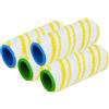 NVIYAM Rulli Di Ricambio Spazzola a Rullo di Ricambio Sostituisci il Tamburo Rulli in Microfibra Per Kärcher FC7 FC5 FC3D FC3 per Pulire Pavimenti Duri (4pcs)