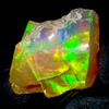 OPAL EMPIRE Opale Nero Naturale Opal Grezzo Ethiopian Fire, 15 Ct 20x14 mm