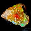 OPAL EMPIRE Pietra Gemma Opale Nero Naturale Grezzo 22 Ct 22x18 mm