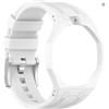 Swatch Cinturino in Silicone Compatibile con Royal Pop Swatch X AP Bianco Corona Ore 12