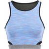 Sweaty Betty Sport-BH Donna S Blue Melange Cut-Out Dettagli Stretch