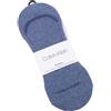 CALVIN KLEIN No Show Calzini Uomo EU43/46 Blu Antiscivolo Doppio Pack Unisex