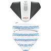 Polti PAEU0400 Spazzola Triangolare con 2 Panni in Microfibra, Compatibile con Polti Vaporetto Style, Ideale per Pulire Superfici Piane